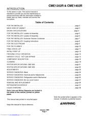 Scotsman CME1402 User Manual