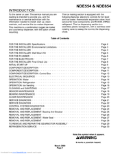 Scotsman NDE554 Service Manual