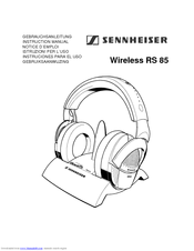 Sennheiser RS85 Instruction Manual