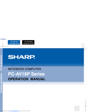 Sharp Actius PC-AV18P Operation Manual