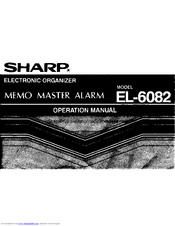 Sharp EL-6082 Operation Manual