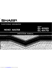 Sharp EL-6160 Operation Manual