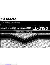 Sharp EL-6190 Operation Manual