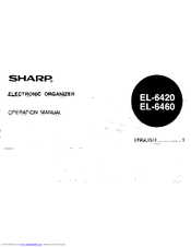 Sharp EL-6420 Operation Manual
