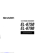 Sharp EL-6790 Operation Manual