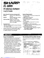 Sharp EL-6895 Software Manual
