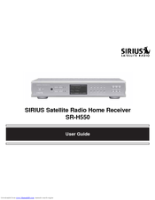 Sirius Satellite Radio SR-H550 User Manual