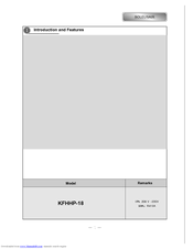 Soleus Air KFHHP-18 Manual