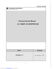Soleus Air KFHHP-22 Technical & Service Manual