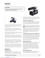 Sony HXR-MC50E Brochure & Specs