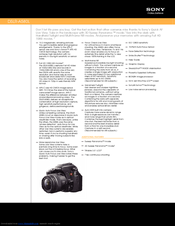 Sony DSLR-A580L - alpha; Interchangeable Lens Digital Camera Zoom Specifications