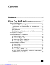 Sony VAIO PCG-FX310K User Manual
