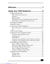 Sony VAIO PCG-R505JLK User Manual