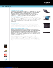 Sony VAIO VPCEF47FX/BI Specification Sheet