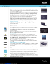 Sony VAIO VPCF13DGX/B Specifications