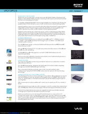 Sony VAIO VPCF13PFX/B Specifications