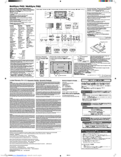 NEC P462-TMX4D Setup Manual