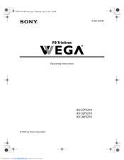 Sony KV-36FS210 Operating Instructions Manual