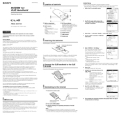 Sony CLIE PEGA-MD700 Operating Instructions