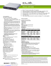 Sony PEGA-VR100K Specifications
