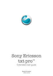 Sony Ericsson Txt pro Extended User Manual