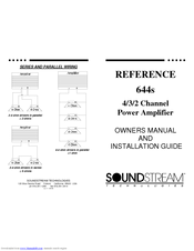 Soundstream Reference 644s Installation Manual