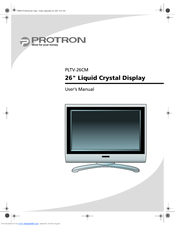 PROTRON PLTV-26CM User Manual