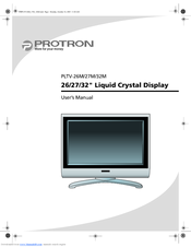 PROTRON PLTV-26M User Manual