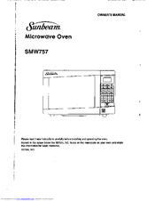 Sunbeam SMW757 Owner's Manual