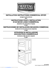 Maytag MLG24PDAGW Installation Instructions Manual