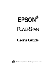 Epson Powerspan 2 User Manual