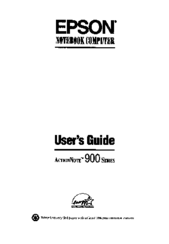 Epson ActionNote 900 Series User Manual