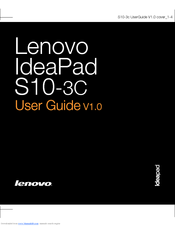 Lenovo IdeaPad S10-3c User Manual