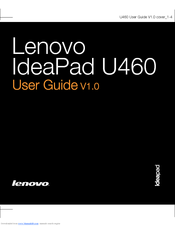 Lenovo IdeaPad U460 User Manual