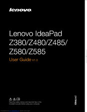 Lenovo IdeaPad Z485 User Manual