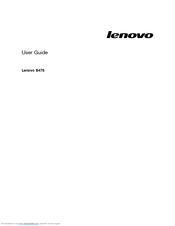 Lenovo B475 User Manual
