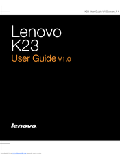 Lenovo K23 User Manual