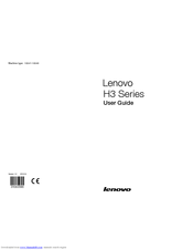 Lenovo H3 Series User Manual