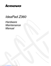 Lenovo IdeaPad Z360 Hardware Maintenance Manual