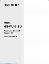 Sharp HN-VA401SU Operation Manual