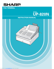Sharp UP-820N Instruction Manual