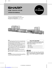 Sharp HT-DD5000 Operation Manual