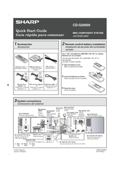 Sharp CD-G20000 Quick Start Manual