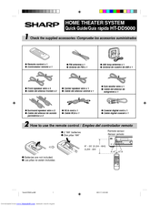 Sharp HT-DD5000 Quick Start Manual