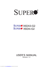 Supermicro X6DA3-G2 User Manual
