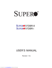 Supermicro X7DBR-8+ User Manual
