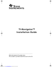TI Navigator Installation Manual
