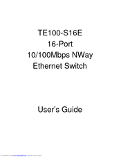 TRENDnet TE100-S16E User Manual