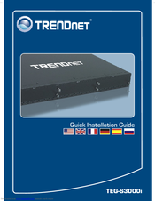 TRENDnet TEG-S3000I - TEG Gigabit Layer 2 Managed Chassis S3000i Switch Quick Installation Manual