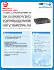 TRENDnet TEG-S4000 Specification Sheet